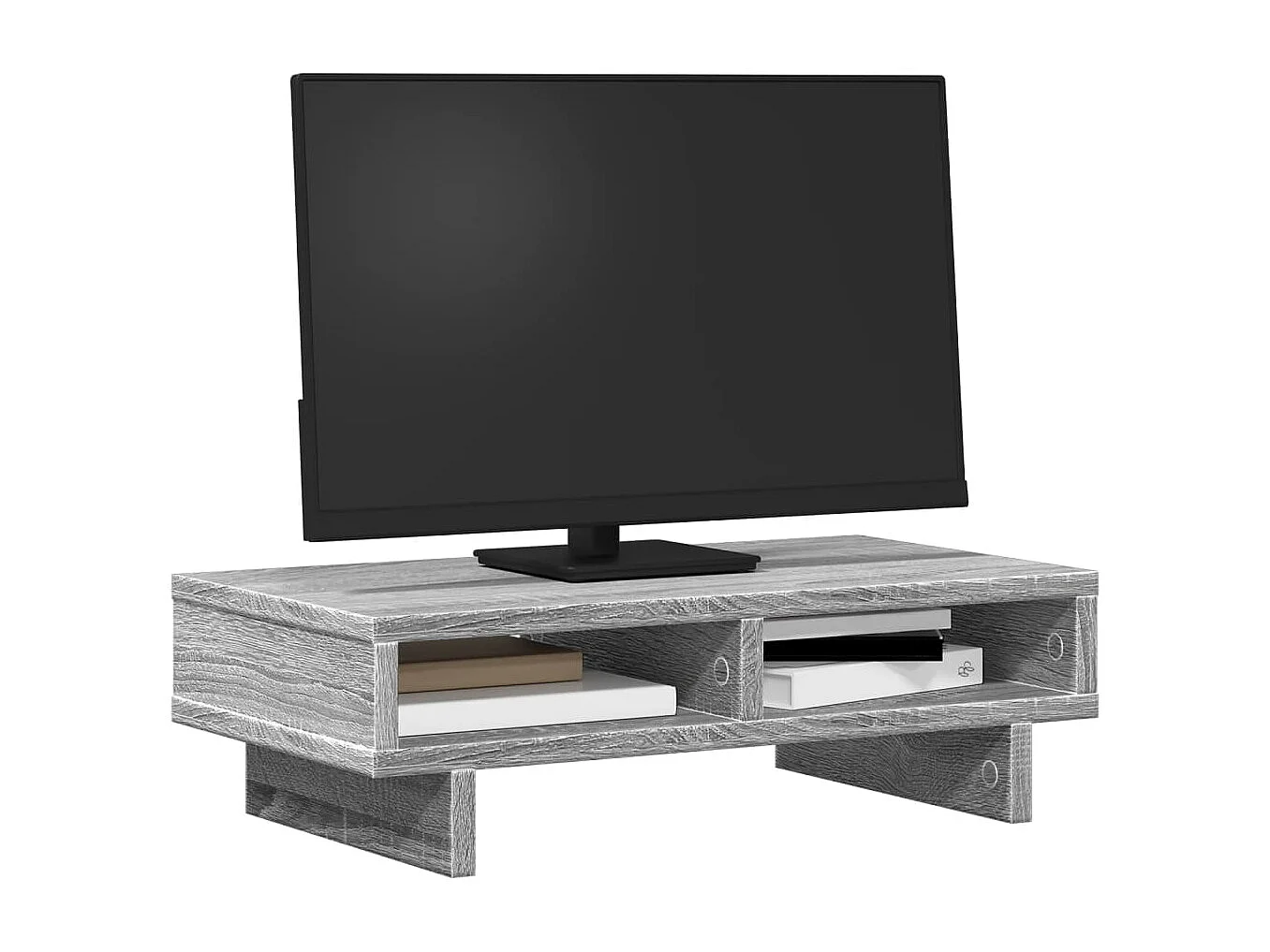 Sonoma grauer Monitorständer 50x27x15 cm, Holzwerkstoff