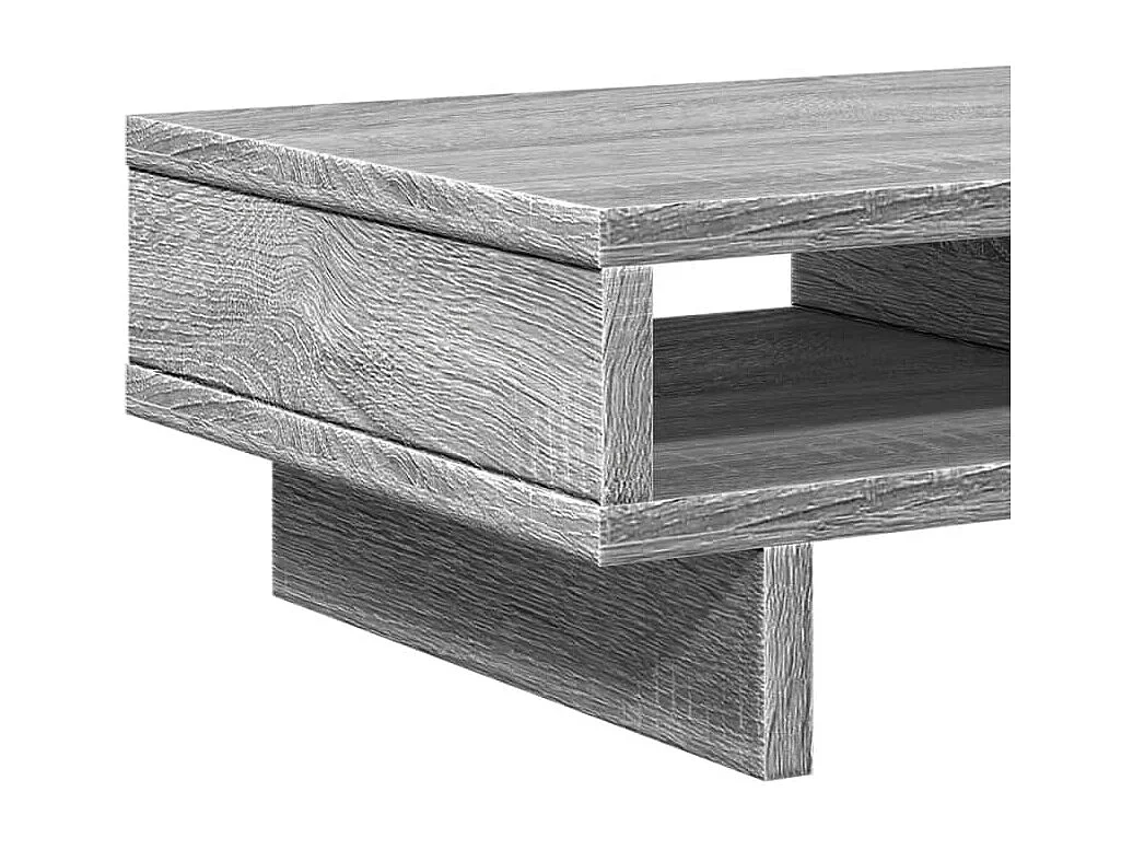 Sonoma grauer Monitorständer 50x27x15 cm, Holzwerkstoff