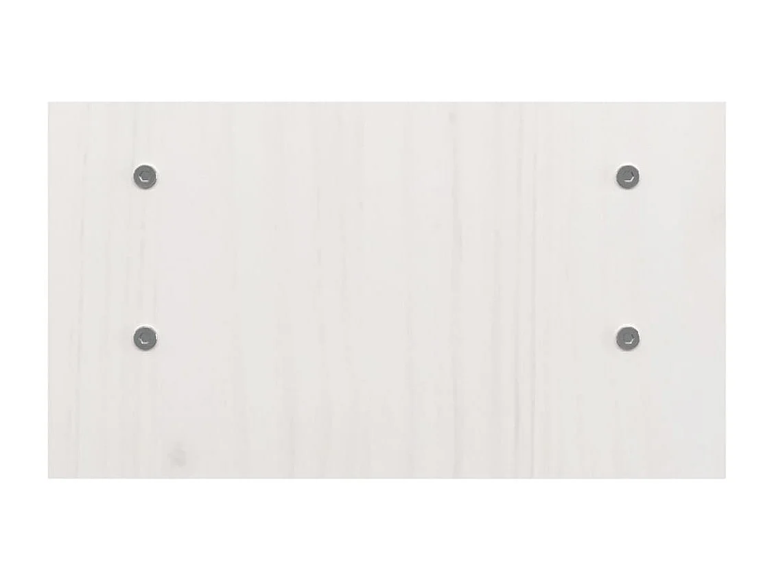 Suporte para monitor Branco 50x27x15 cm Madeira maciça de pinho