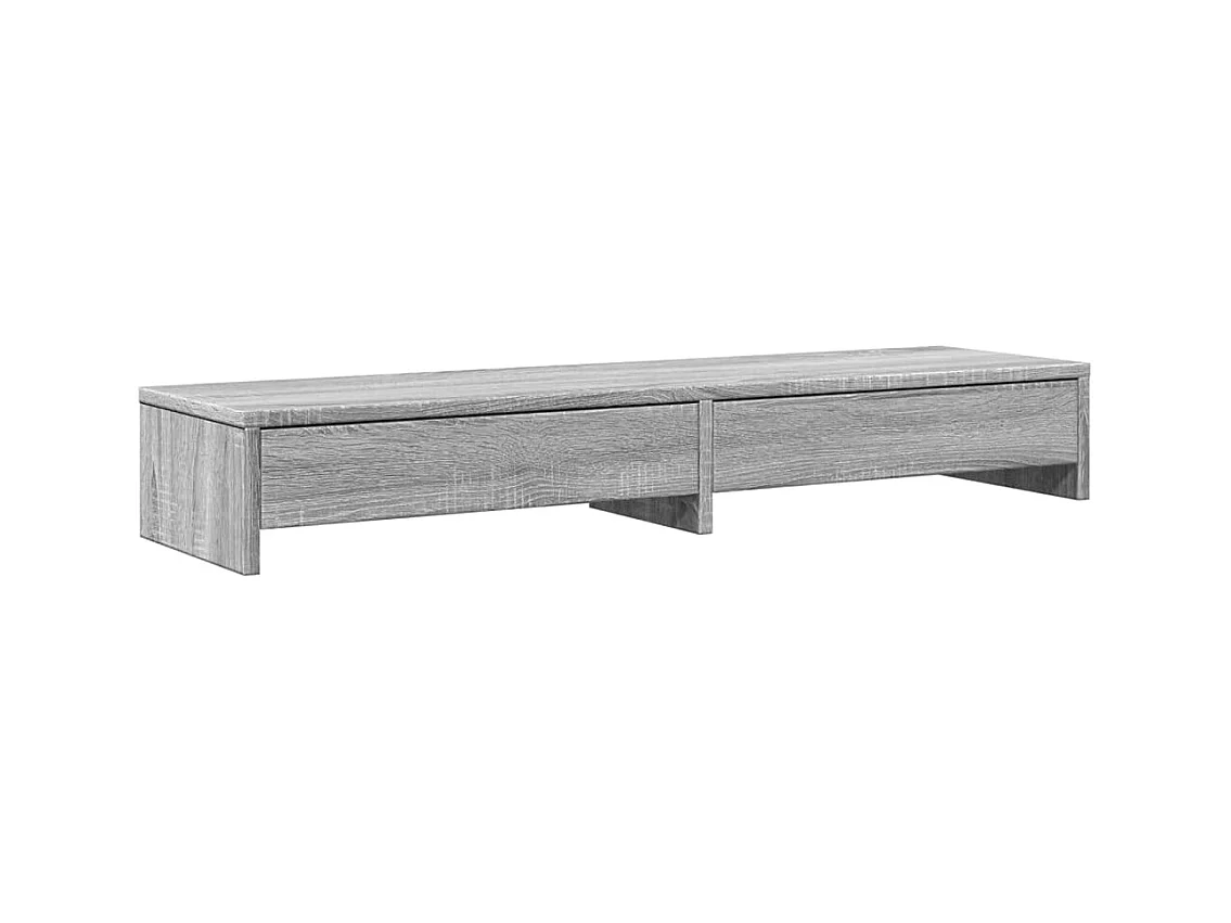 Supporto per monitor con cassetti Pannello in MDF Sonoma Grey