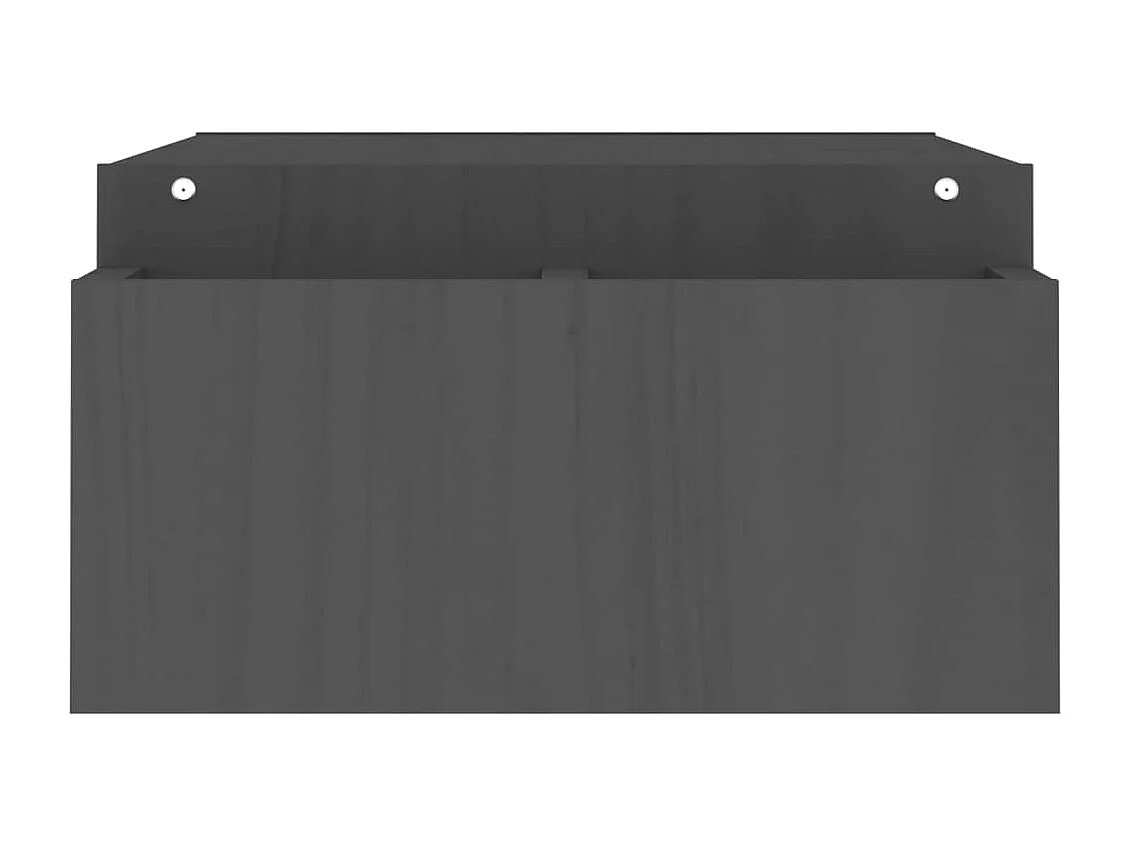 Suporte para monitor Cinza 100x27,5x15 cm Madeira maciça de pinho