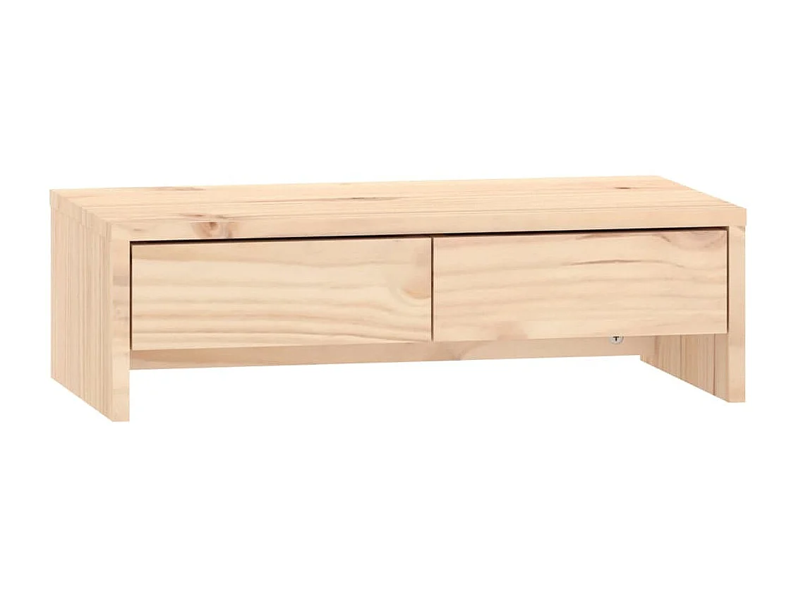 Supporto per monitor 50x27x15 cm Legno di pino massiccio