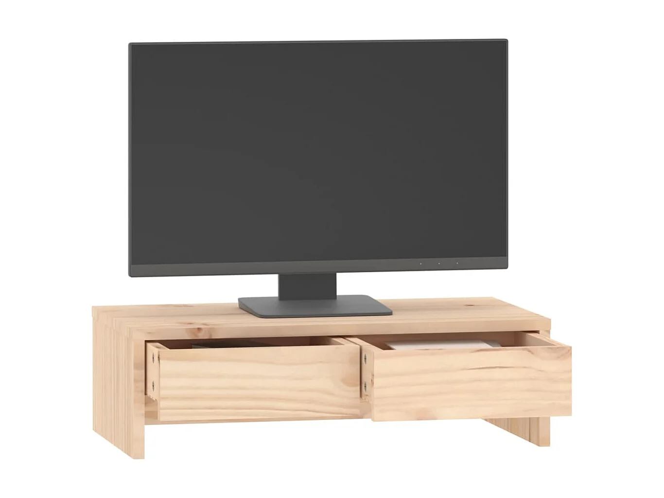 Supporto per monitor 50x27x15 cm Legno di pino massiccio