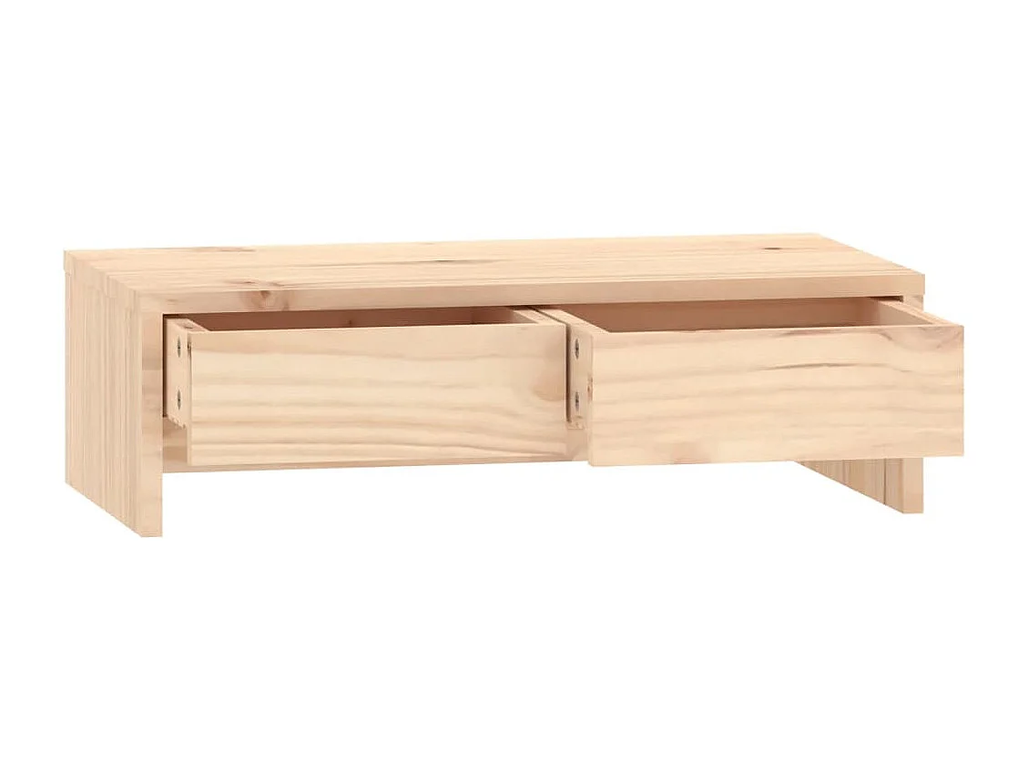 Supporto per monitor 50x27x15 cm Legno di pino massiccio