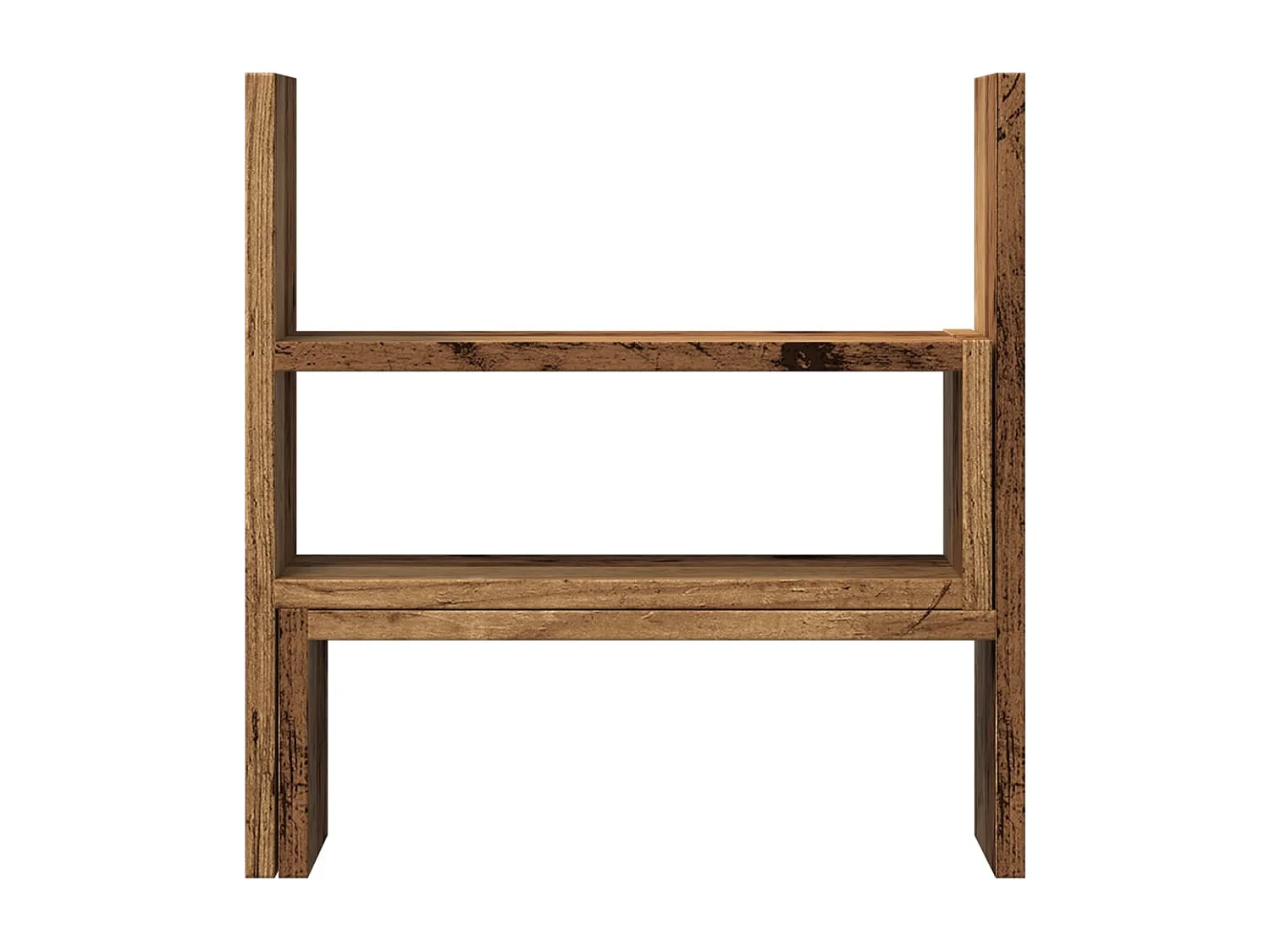 Organizador de escritorio ajustable madera vieja madera contrachapada