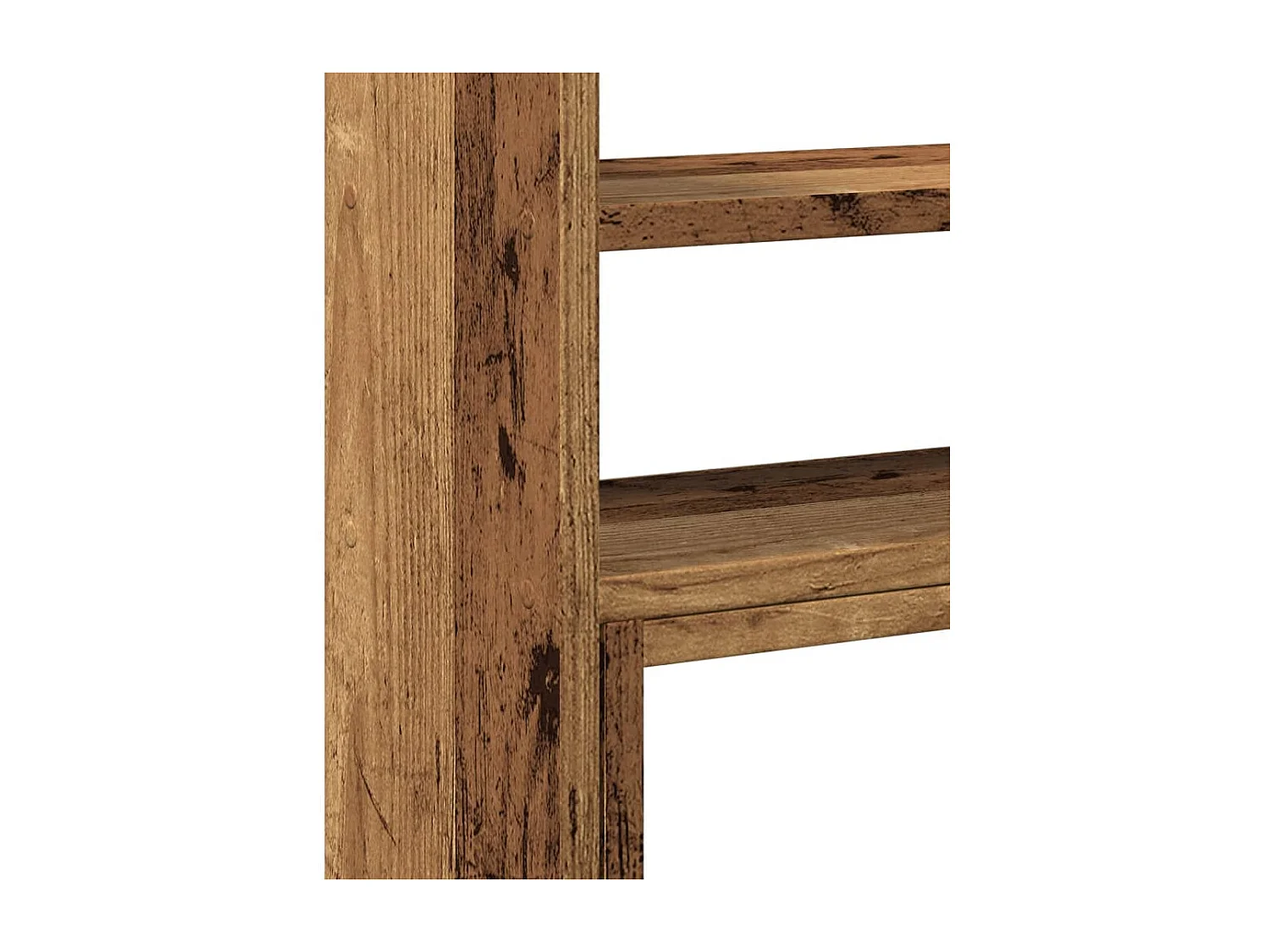 Organizador de escritorio ajustable madera vieja madera contrachapada