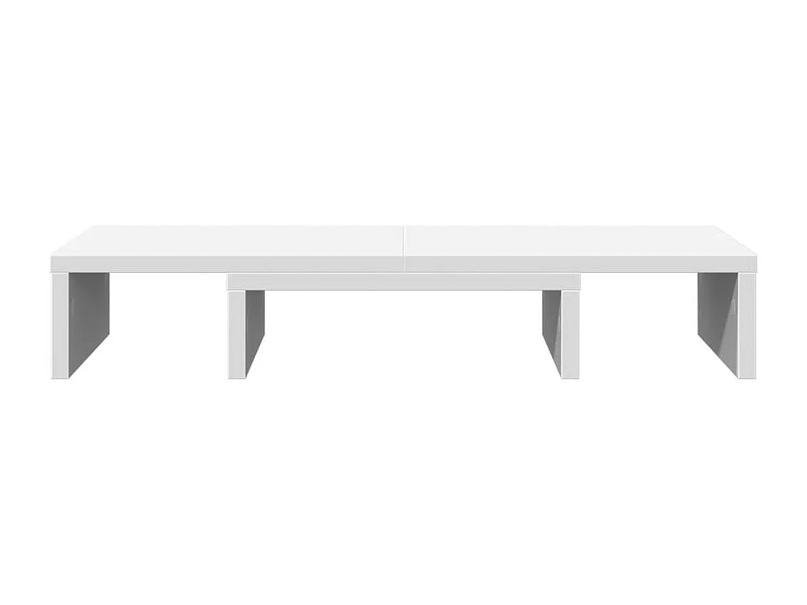 Supporto per monitor regolabile in derivati del legno bianco