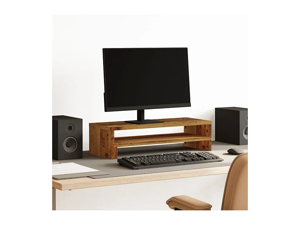 Monitorständer Altholz 54x22x15 cm Holzwerkstoff