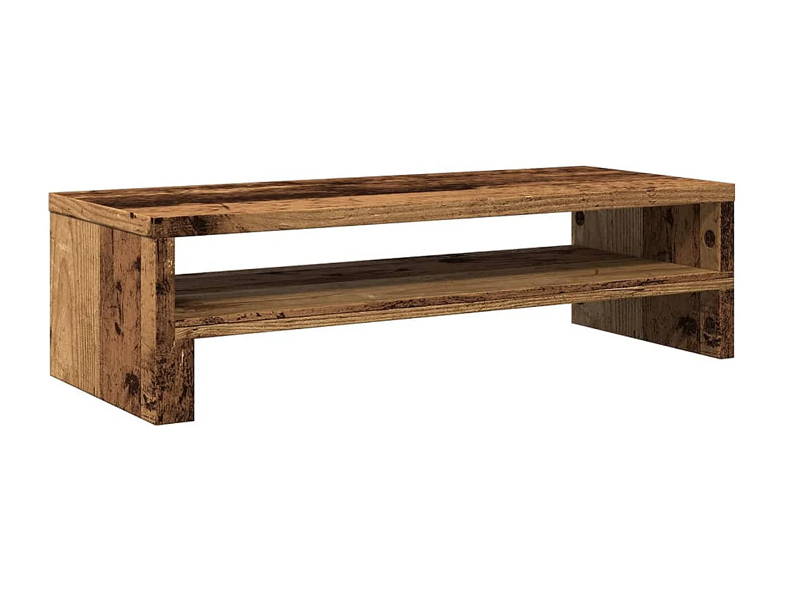 Support de moniteur vieux bois 54x22x15 cm bois d'ingénierie