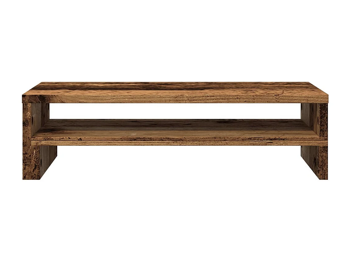 Support de moniteur vieux bois 54x22x15 cm bois d'ingénierie