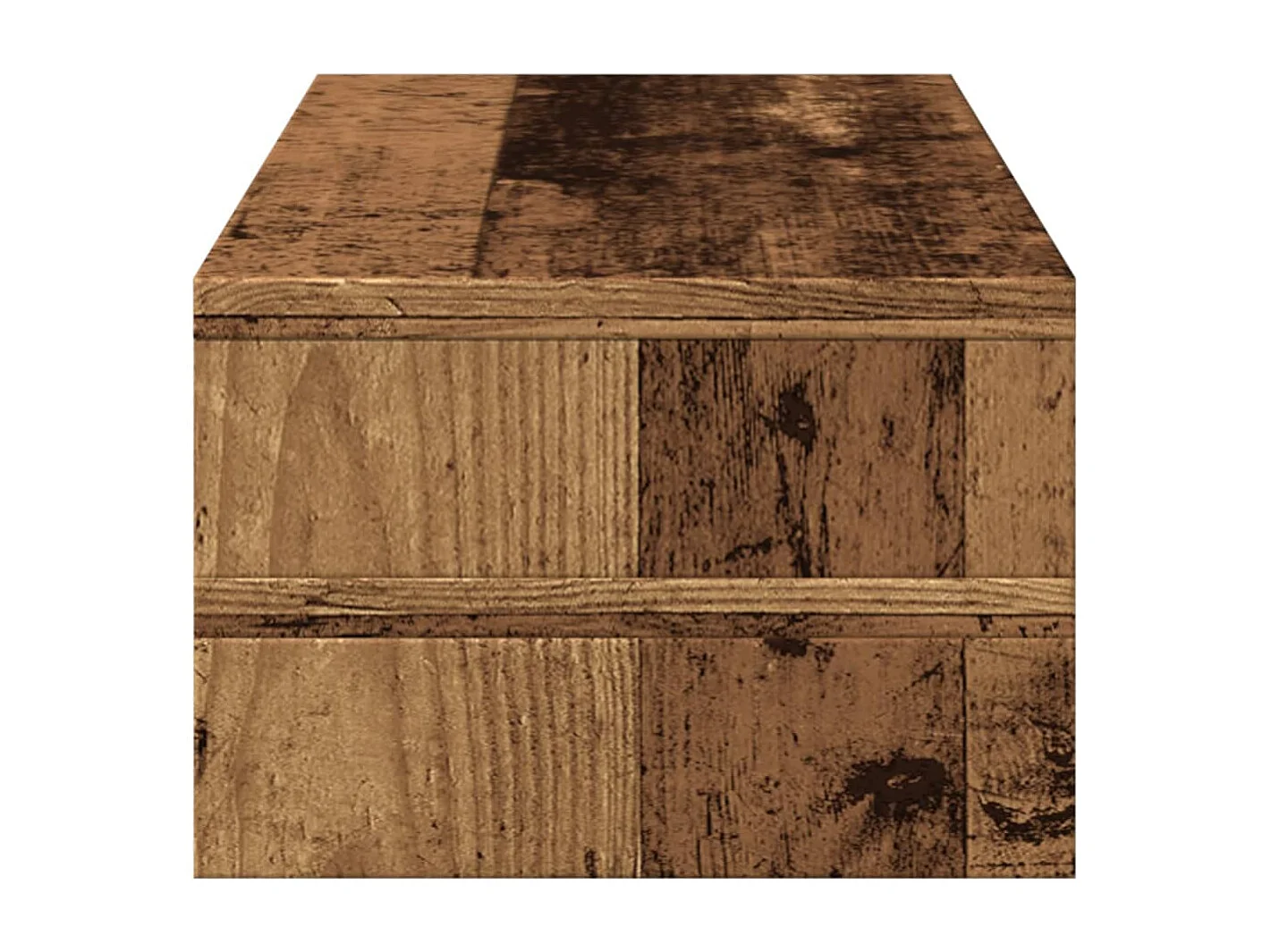 Support de moniteur vieux bois 54x22x15 cm bois d'ingénierie