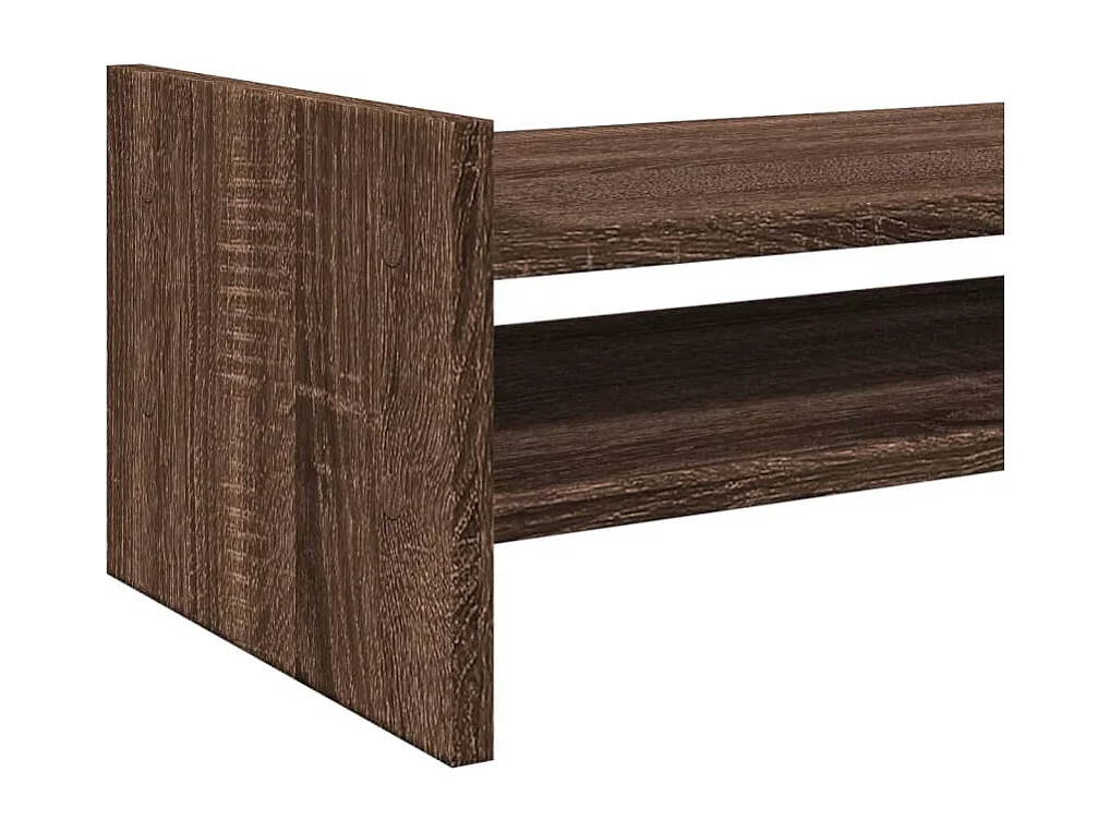 Suporte para monitor em carvalho marrom 50x27x20 cm madeira projetada
