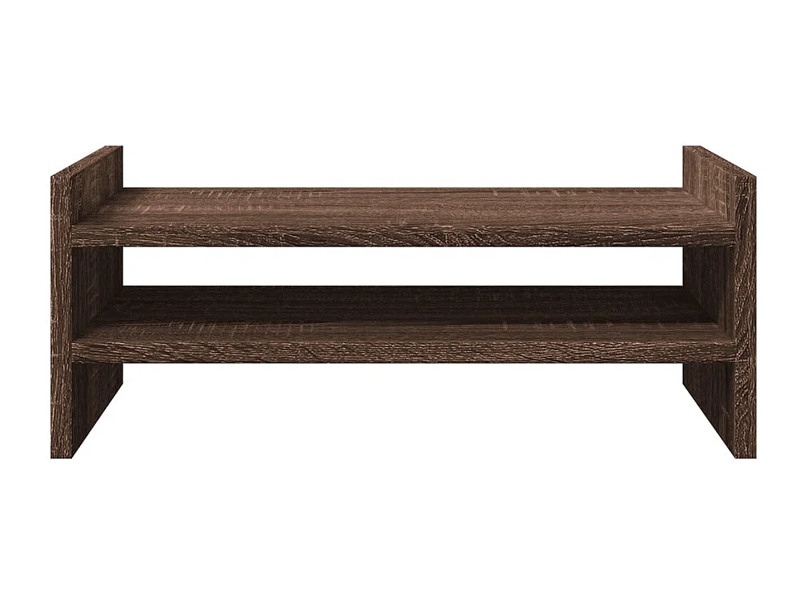 Supporto per monitor in rovere marrone 50x27x20 cm in derivati del legno