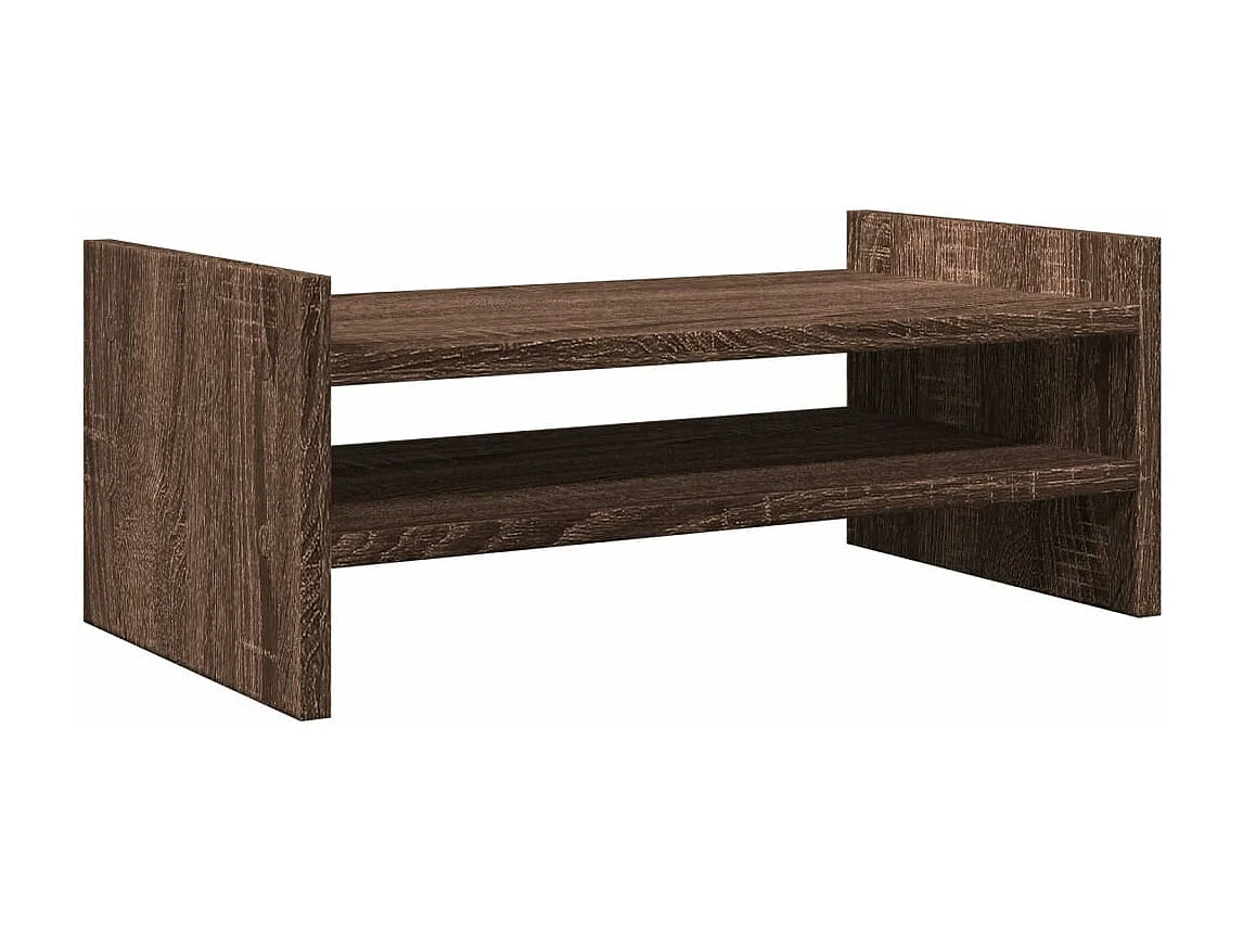Supporto per monitor in rovere marrone 50x27x20 cm in derivati del legno