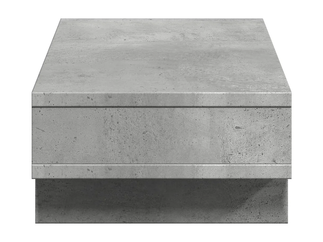 Support de moniteur gris béton 50x27x15 cm bois d'ingénierie