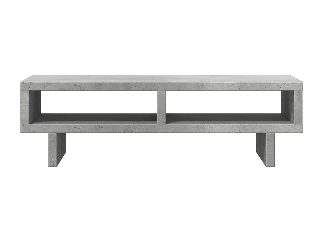 Support de moniteur gris béton 50x27x15 cm bois d'ingénierie