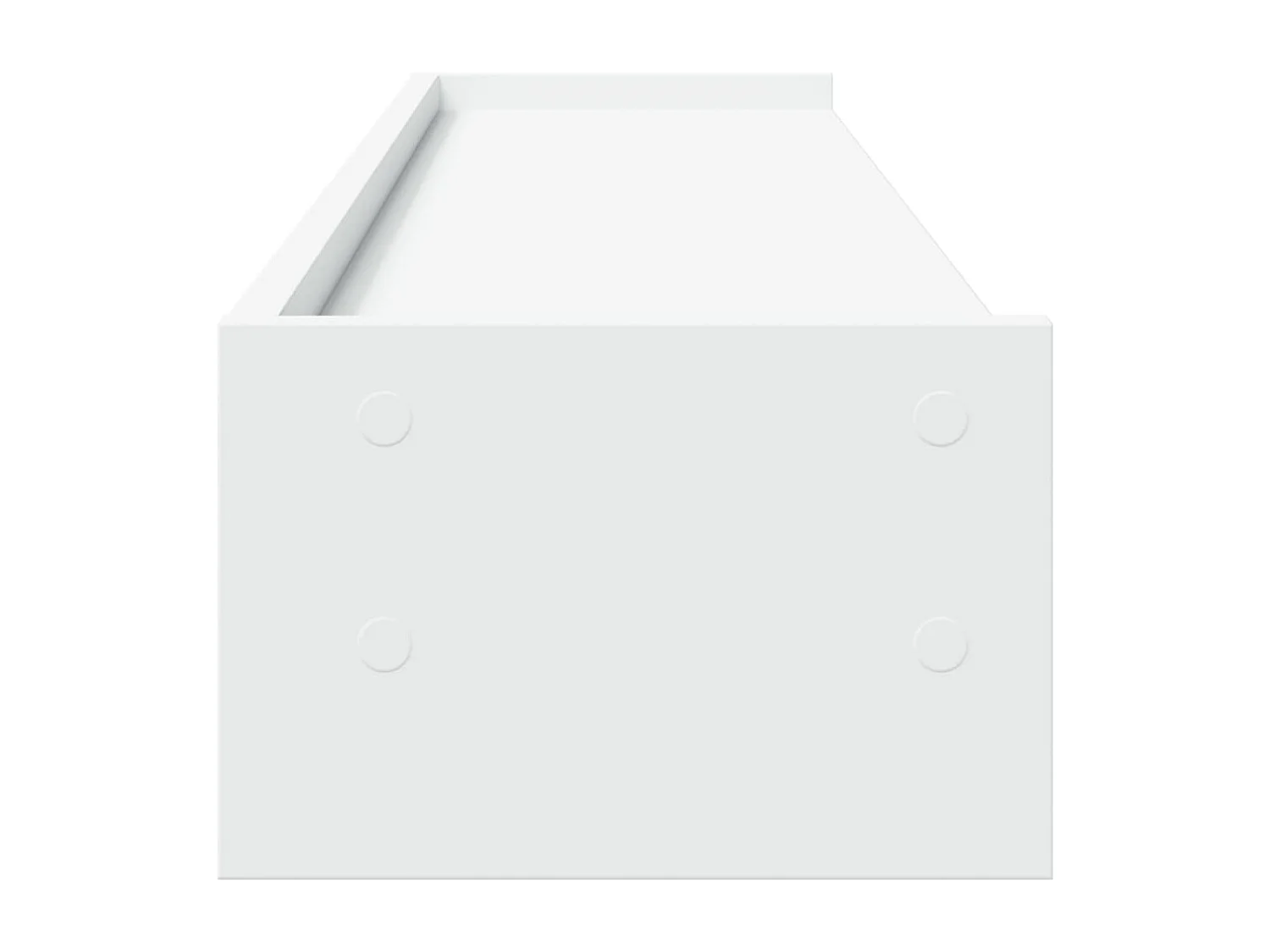 Soporte para monitor blanco 100x24x16 cm de madera contrachapada