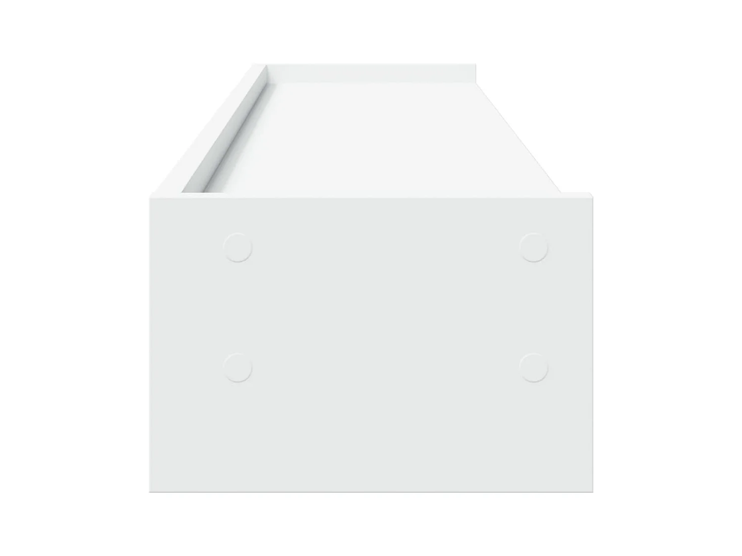 Support de moniteur blanc 100x24x16 cm bois d'ingénierie