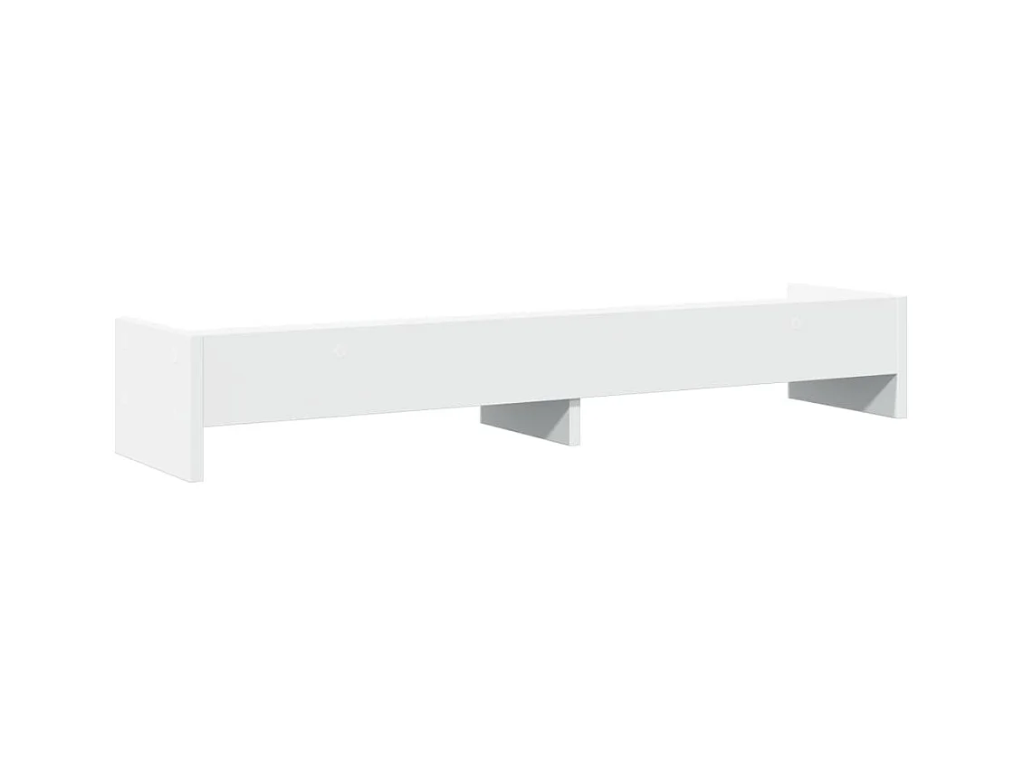 Support de moniteur blanc 100x24x16 cm bois d'ingénierie