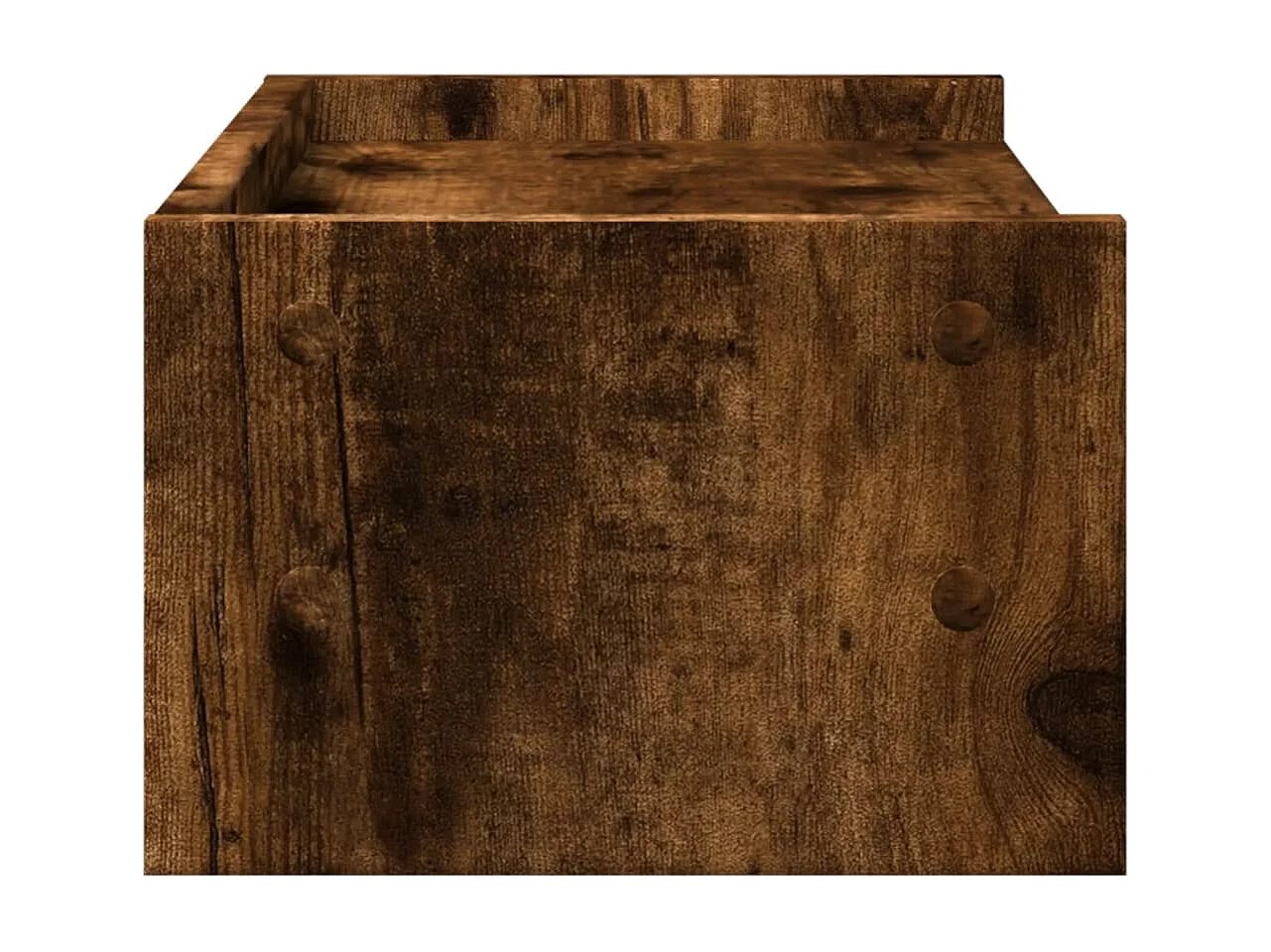 Support de moniteur chêne fumé 42x24x16 cm bois d'ingénierie