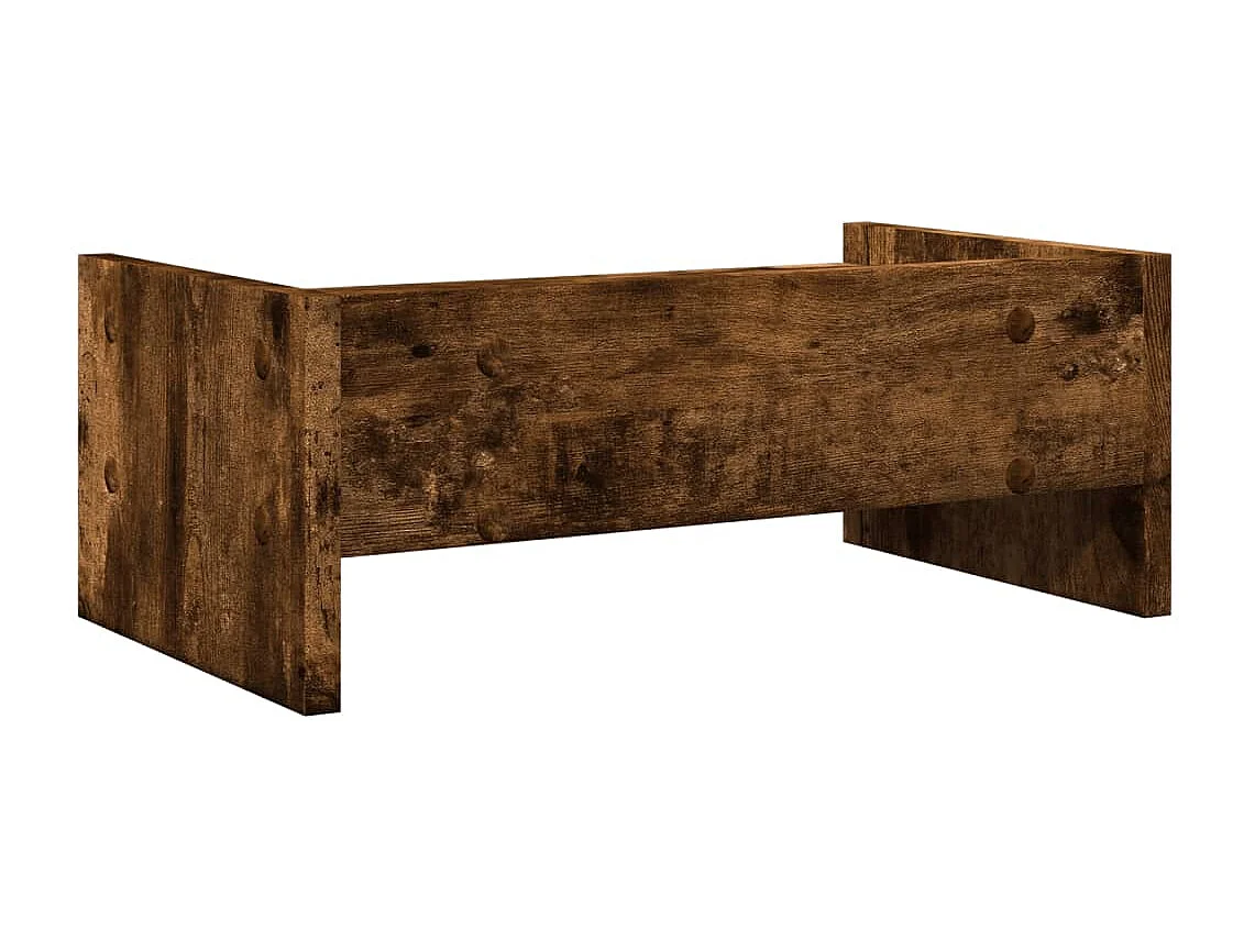 Support de moniteur chêne fumé 42x24x16 cm bois d'ingénierie