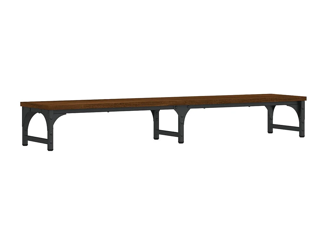 Suporte para monitor em carvalho marrom 105x23x15,5 cm madeira projetada