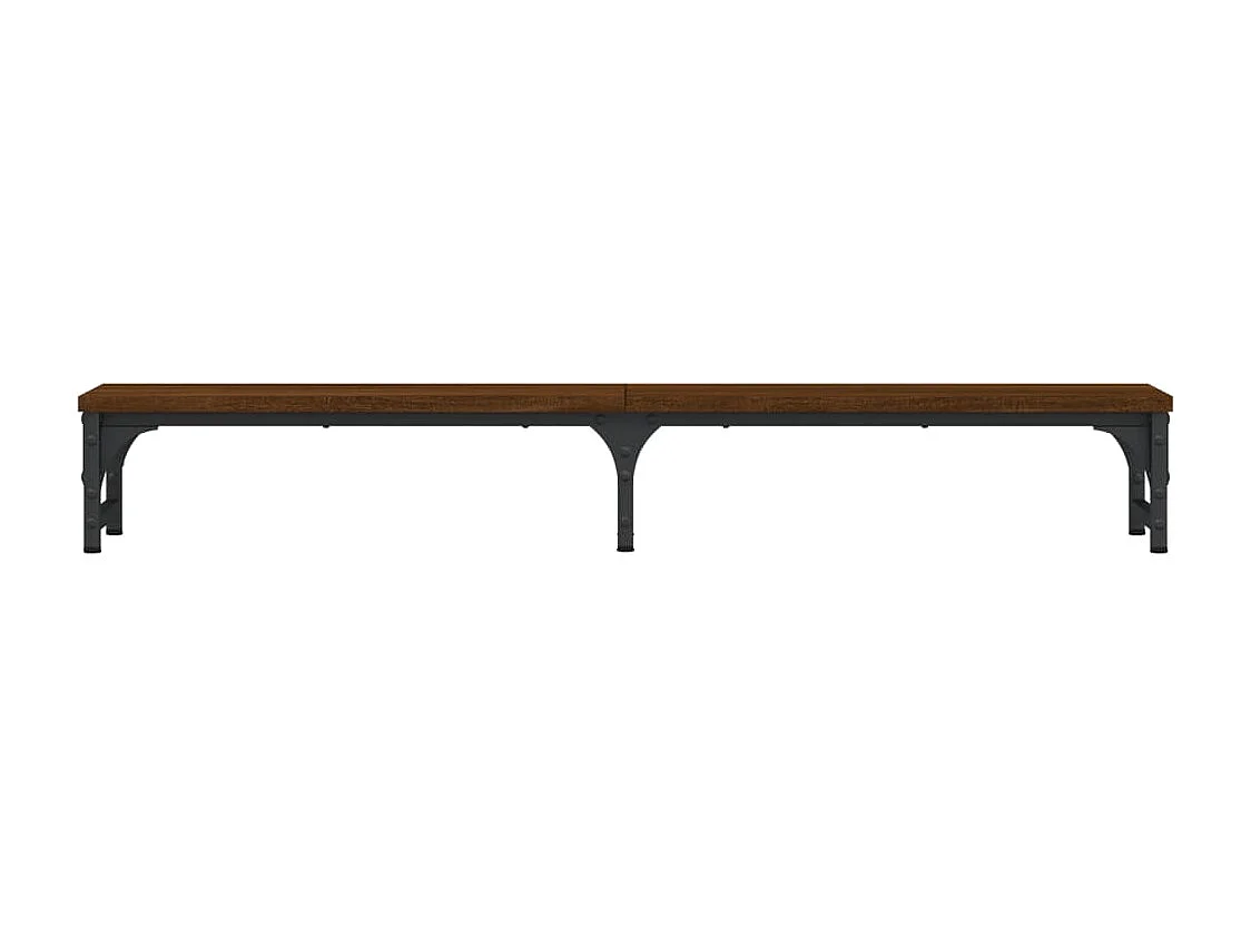 Soporte para monitor roble marrón 105x23x15,5 cm madera contrachapada