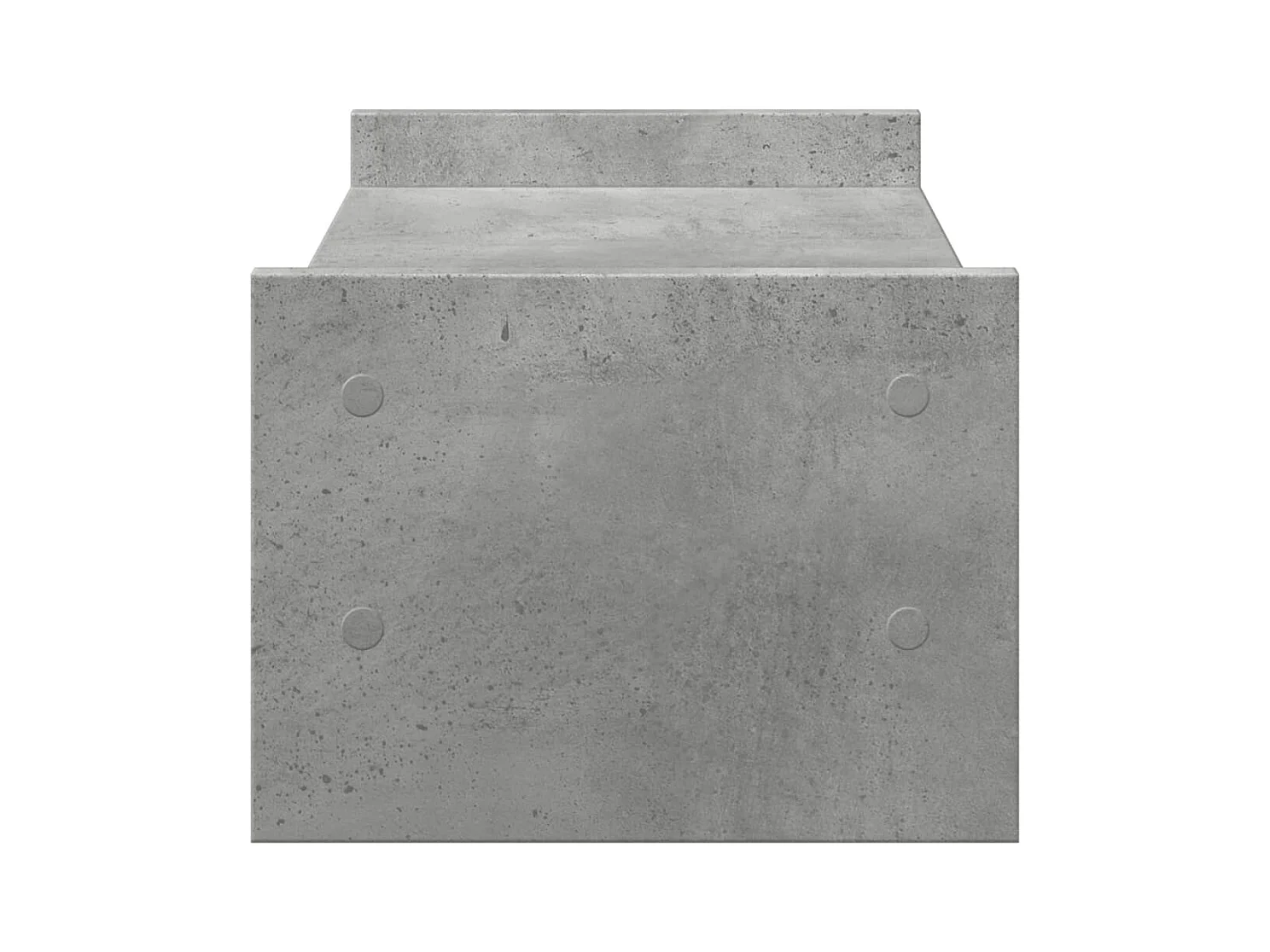 Support de moniteur gris béton 50x27x20 cm bois d'ingénierie