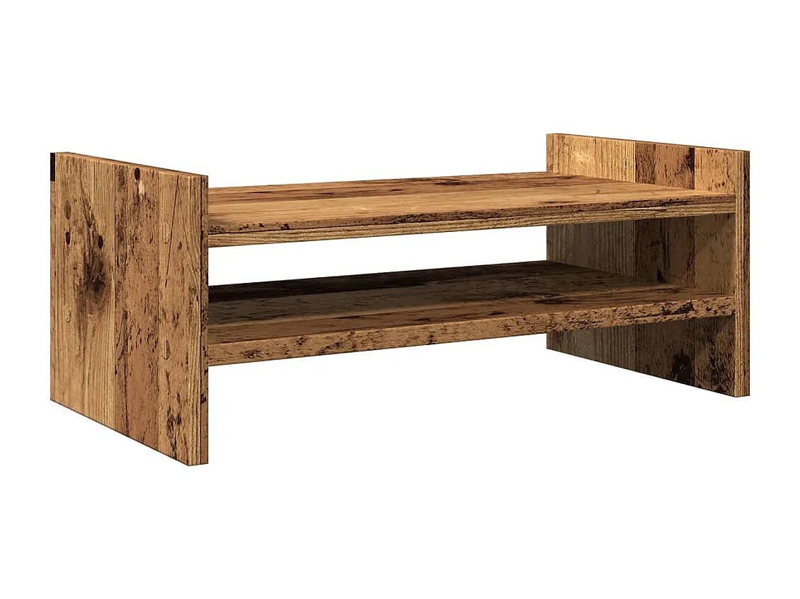 Suporte para monitor madeira velha 50x27x20 cm madeira projetada