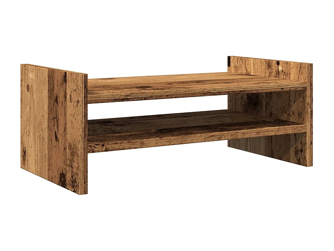 Support de moniteur vieux bois 50x27x20 cm bois d'ingénierie
