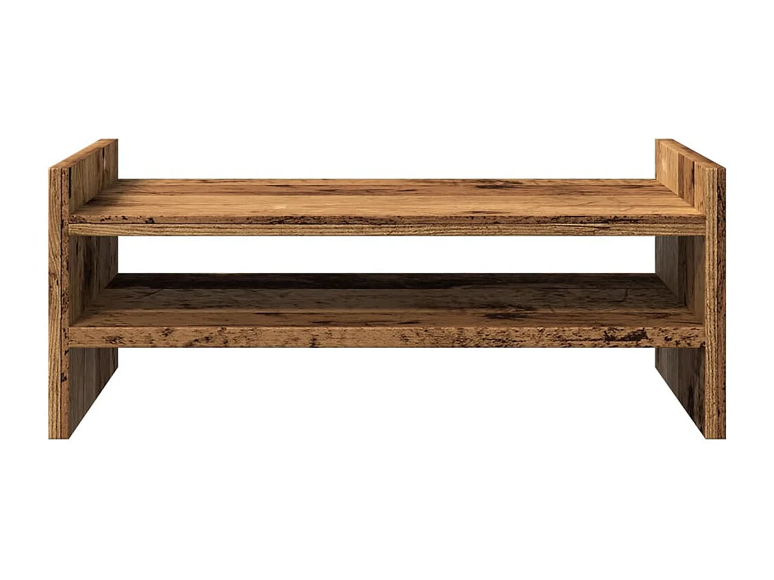 Support de moniteur vieux bois 50x27x20 cm bois d'ingénierie