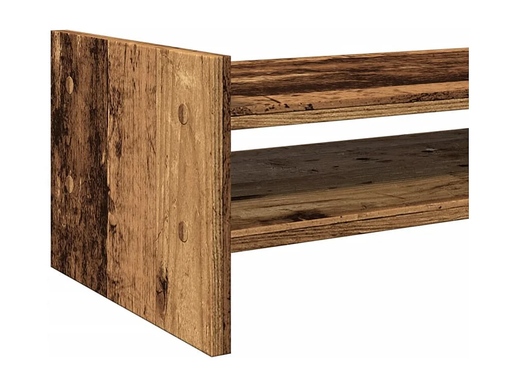 Support de moniteur vieux bois 50x27x20 cm bois d'ingénierie