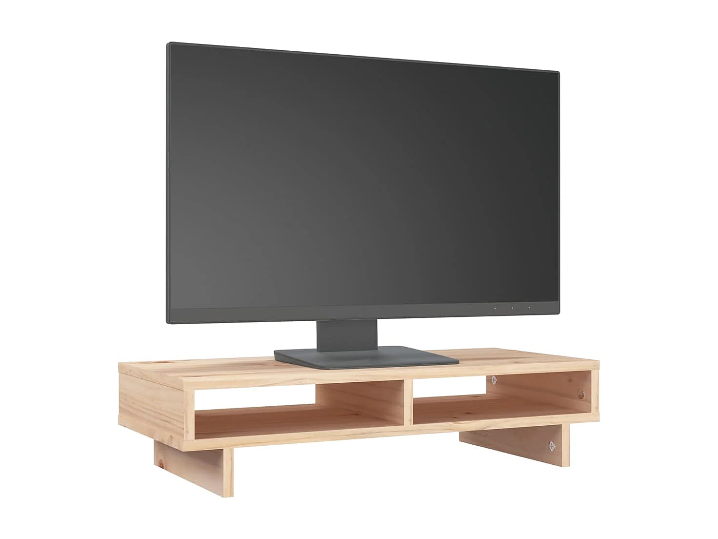 Support pour moniteur 60x27x14 cm Bois de pin solide
