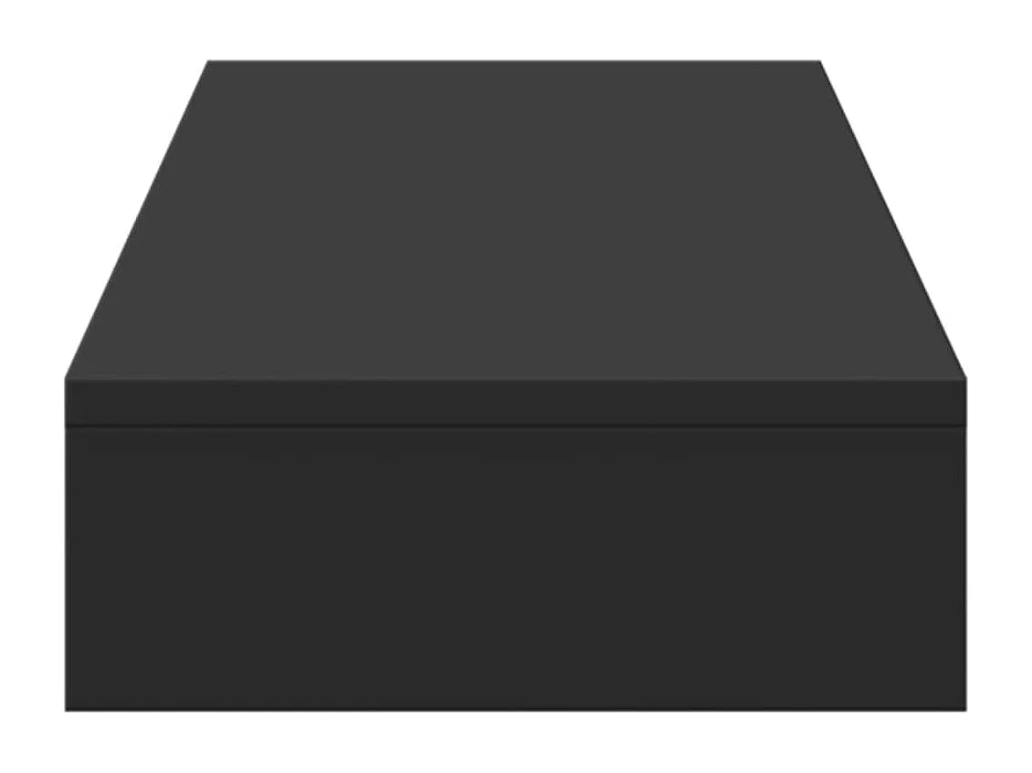 Support de moniteur noir 100x27x10 cm bois d'ingénierie
