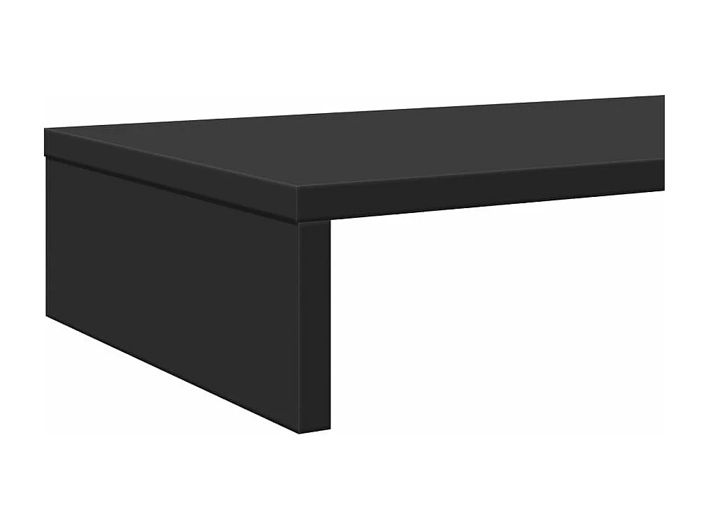 Support de moniteur noir 100x27x10 cm bois d'ingénierie