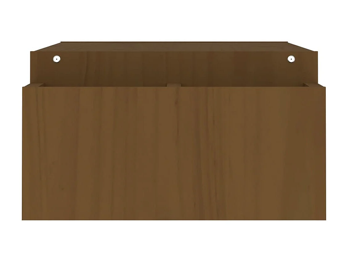 Support de moniteur Marron miel 100x27,5x15 cm Bois pin solide