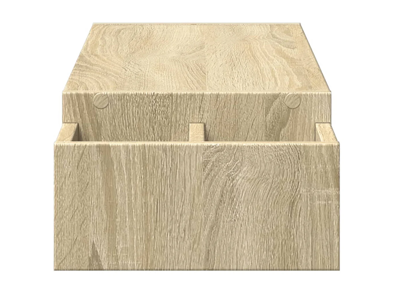 Supporto per monitor con contenitore in multistrato di rovere Sonoma