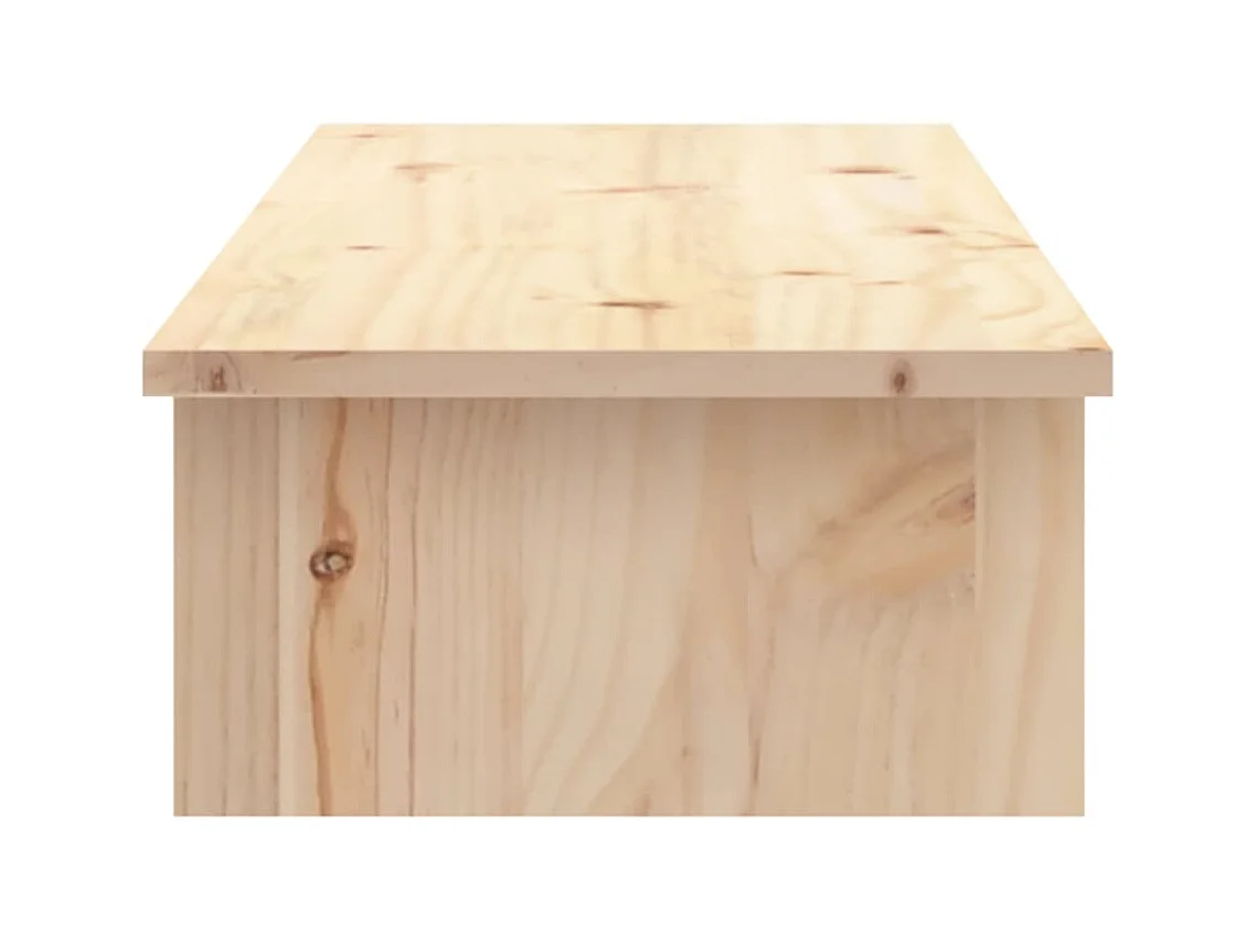Supporto per monitor 100x27x15 cm Legno di pino massiccio
