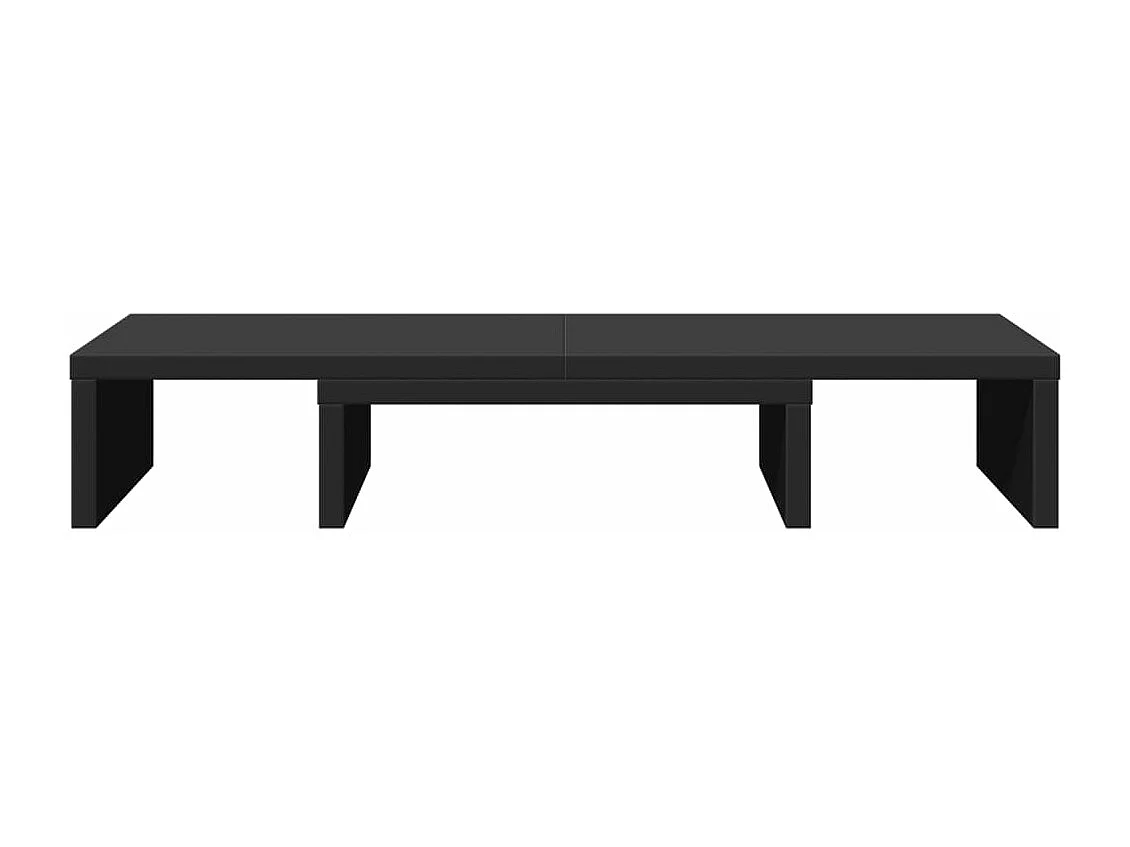 Support de moniteur réglable noir bois d'ingénierie