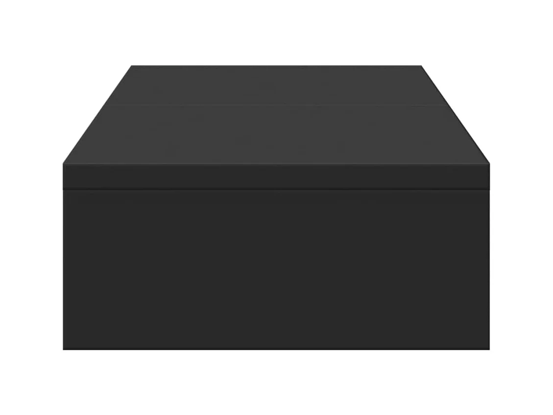Support de moniteur réglable noir bois d'ingénierie