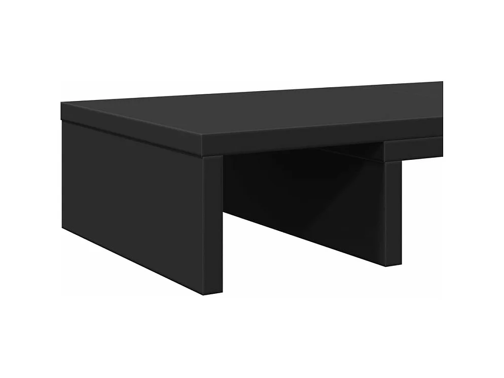 Support de moniteur réglable noir bois d'ingénierie
