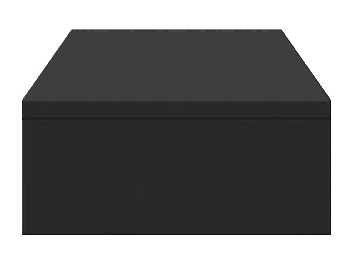 Support de moniteur réglable noir bois d'ingénierie