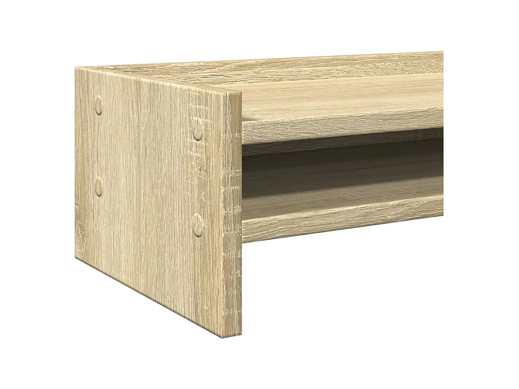 Suporte para monitor em carvalho Sonoma 100x24x16 cm madeira projetada