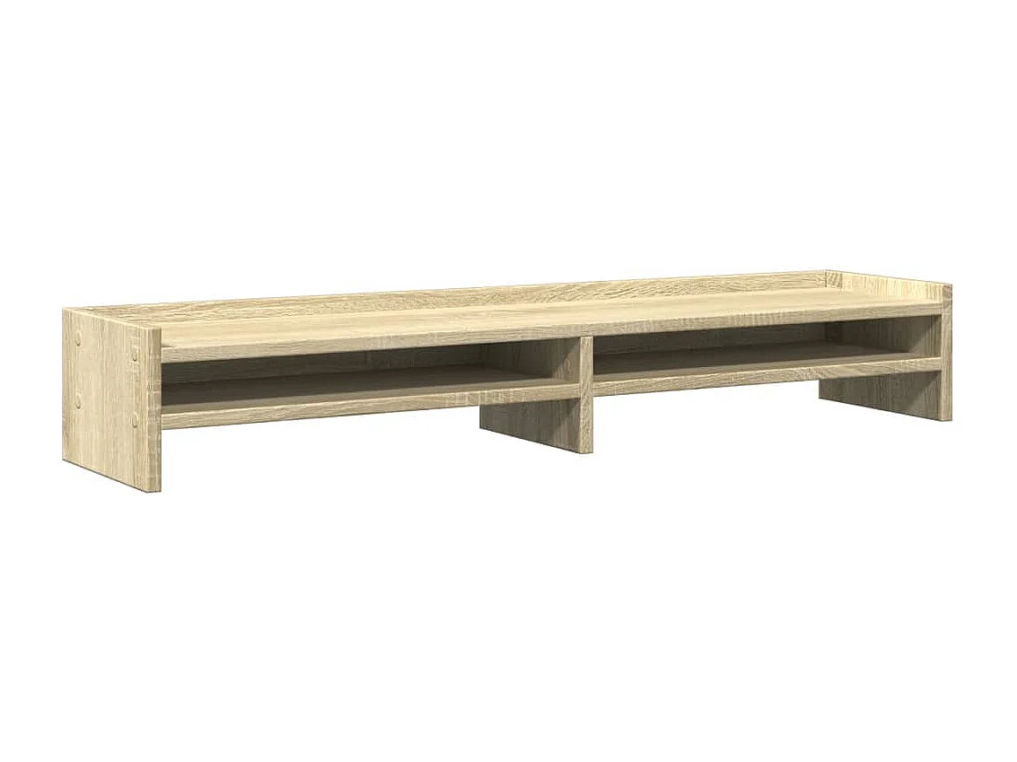 Soporte para monitor roble Sonoma 100x24x16 cm madera contrachapada