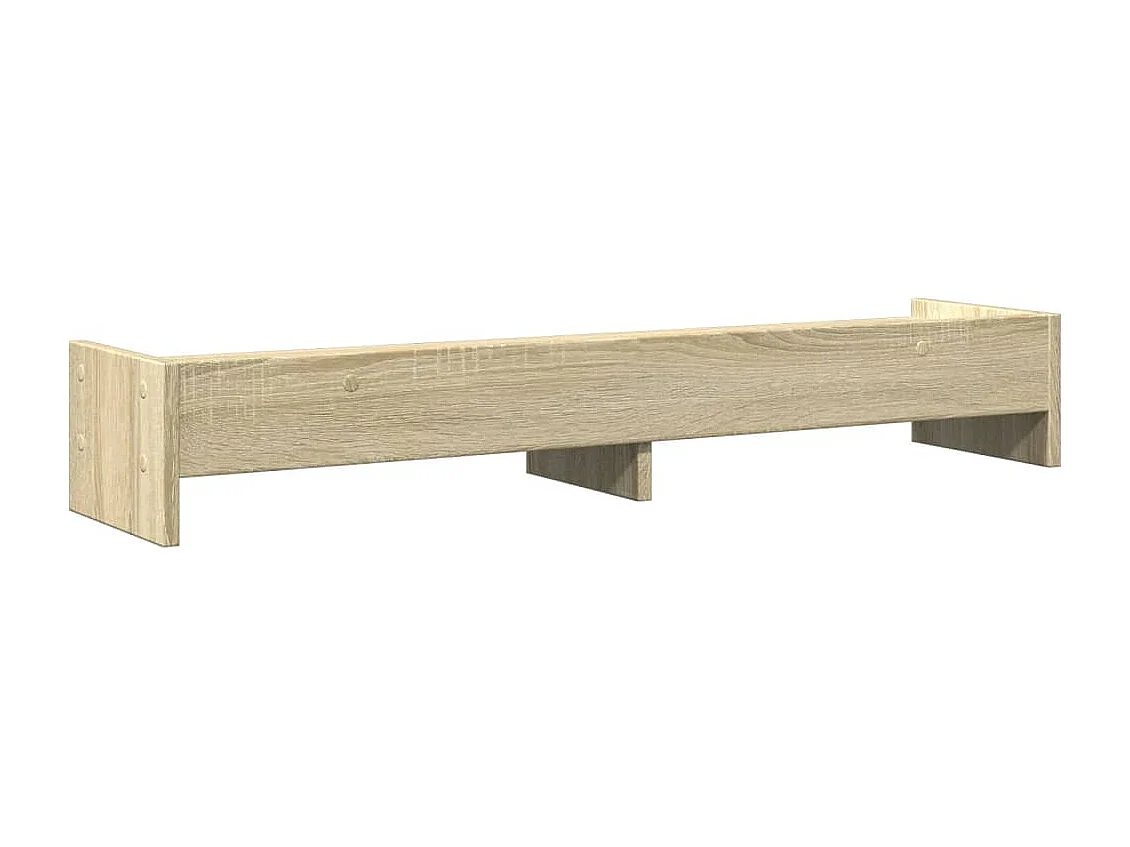 Soporte para monitor roble Sonoma 100x24x16 cm madera contrachapada