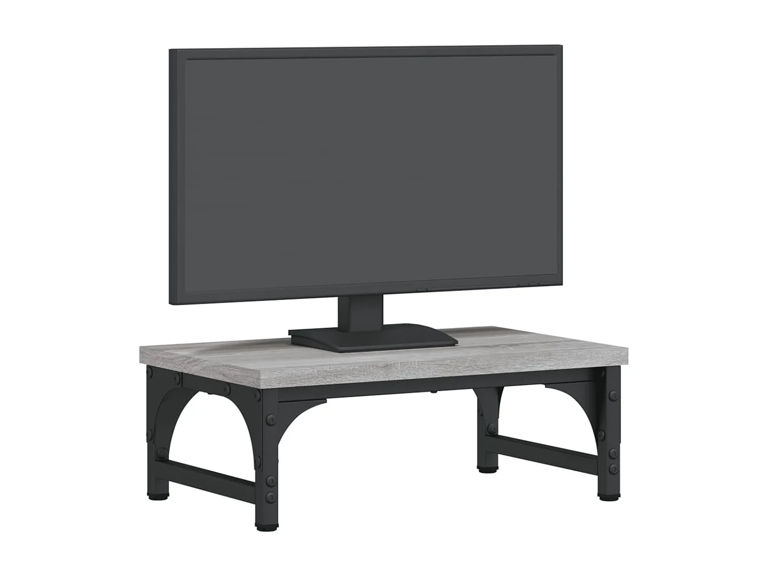 Suporte para monitor cinza Sonoma 37x23x14 cm madeira projetada