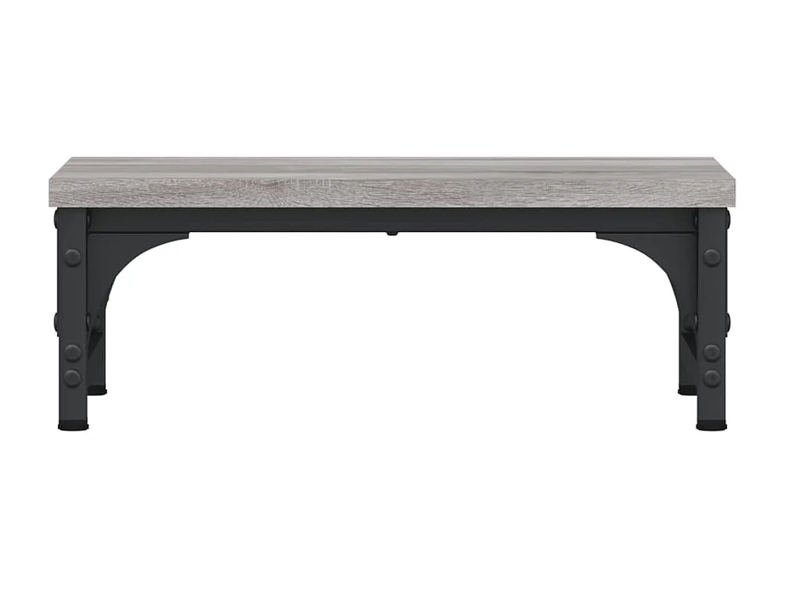 Support de moniteur sonoma gris 37x23x14 cm bois d'ingénierie