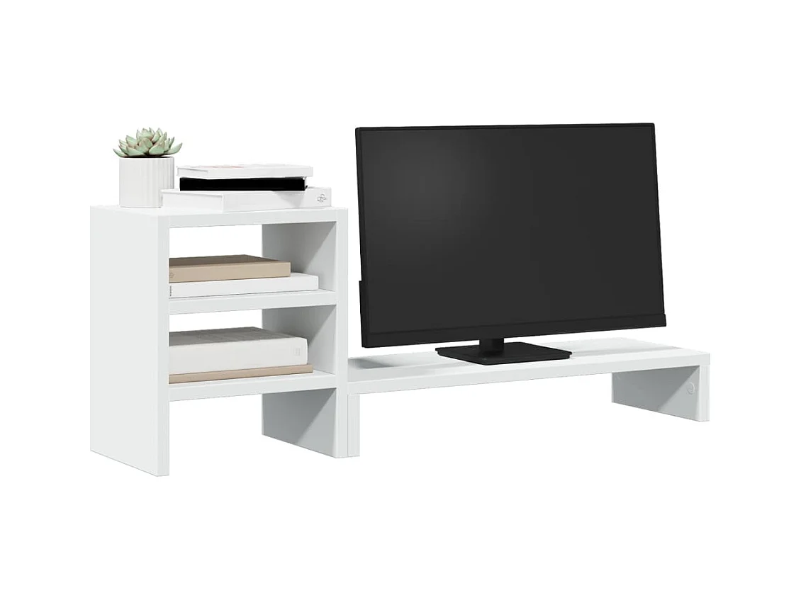 Supporto per monitor e organizer da scrivania in legno ingegnerizzato