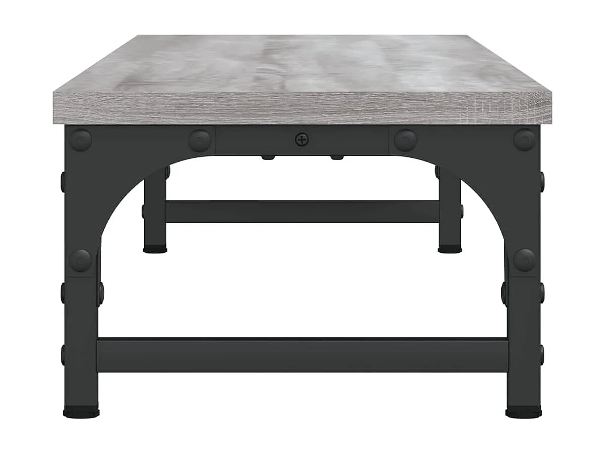 Supporto per monitor Sonoma grigio 85x23x15,5 cm in derivati del legno