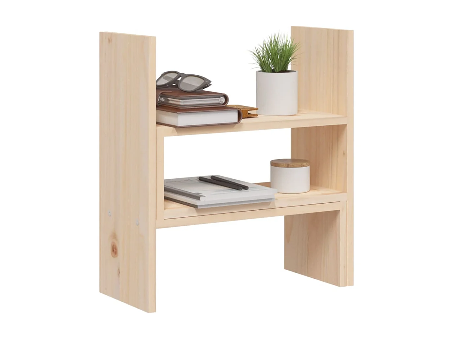 Suporte para monitor (39-72)x17x43 cm Madeira maciça de pinho